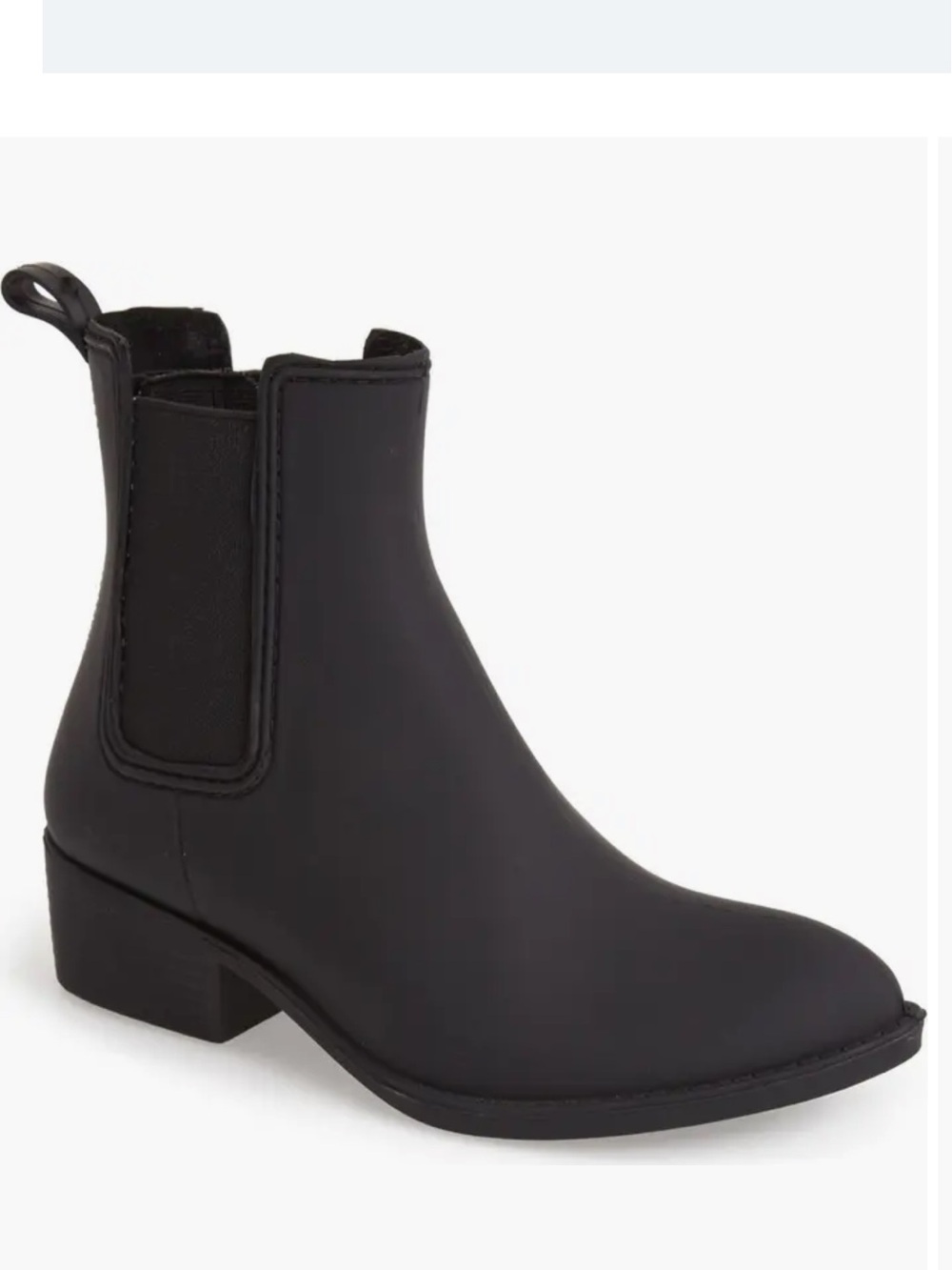 Jeffrey Campbell Black Chelsea Rain Booties
